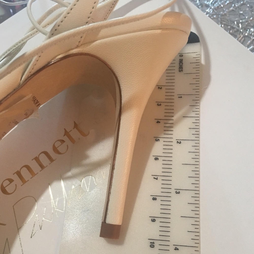 L.K. Bennett White Strappy Wedding Sandals Heels - Picture 6 of 7